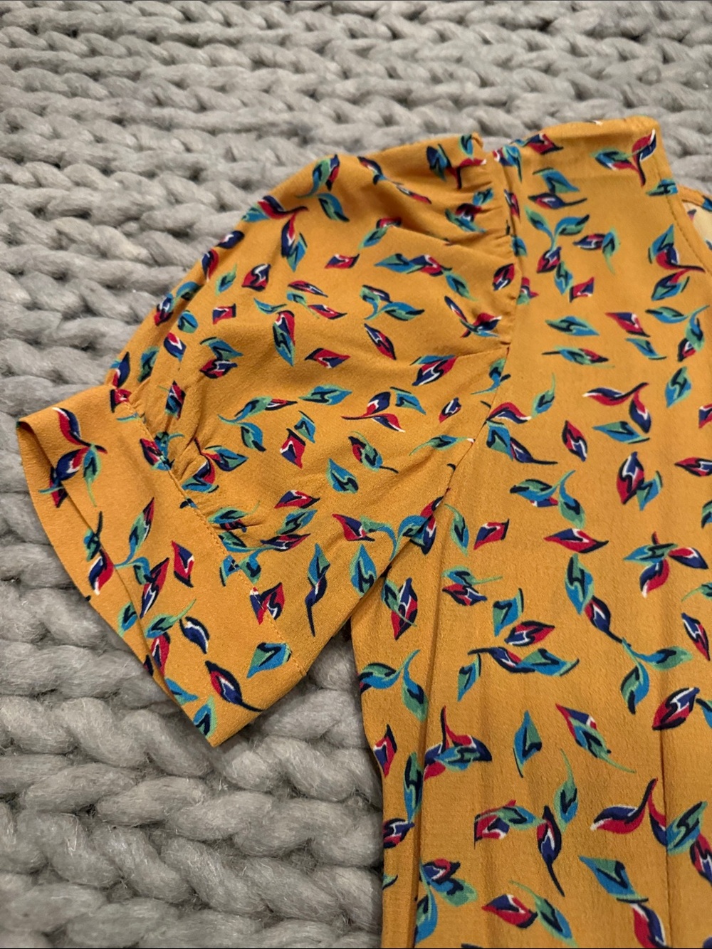 Rachel Pally Yellow Floral Tiered Midi Dress - small - Picture 4 of 5